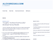 Tablet Screenshot of alexdresko.com